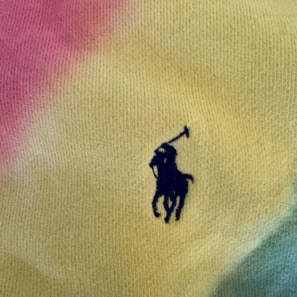 Ralph Lauren Tie-Dye Sweatshirt in Pink, Yellow, Blue, Green - Picture 3 of 10